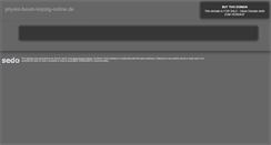 Desktop Screenshot of physio-baum-leipzig-online.de